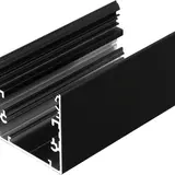 LED line verlichting - Betaalbare Professionele LED Oplossingen Opbouw LED Profiel Phil53 - 53mm - 2000mm Lengte - Zwart (RAL 9005) - Aluminium - Max. LED Breedte 20mm