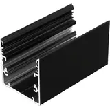 Opbouw LED Profiel Phil53 - 53mm - 2000mm Lengte - Zwart (RAL 9005) - Aluminium - Max. LED Breedte 20mm