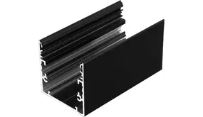 LED line verlichting - Betaalbare Professionele LED Oplossingen Opbouw LED Profiel Phil53 - 53mm - 2000mm Lengte - Zwart (RAL 9005) - Aluminium - Max. LED Breedte 20mm