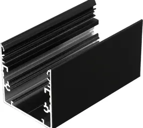 LED line verlichting - Betaalbare Professionele LED Oplossingen Opbouw LED Profiel Phil53 - 53mm - 2000mm Lengte - Zwart (RAL 9005) - Aluminium - Max. LED Breedte 20mm