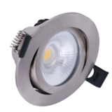 Macbright DALI LED Inbouwspot IP65 - EVA  82MM - RVS Geborsteld -  5W 450Lm - 2700K 927 Warm Wit | DALI2 - 45D - Zaagmaat 68-75MM