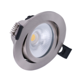 Macbright DALI LED Inbouwspot IP65 - EVA  82MM - RVS Geborsteld -  5W 450Lm - 2700K 927 Warm Wit | DALI2 - 45D - Zaagmaat 68-75MM