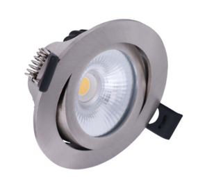 Macbright DALI LED Inbouwspot IP65 - EVA  82MM - RVS Geborsteld -  5W 450Lm - 2700K 927 Warm Wit | DALI2 - 45D - Zaagmaat 68-75MM