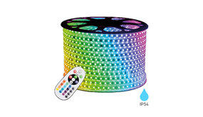 Braytron LED Lichtslang - 100m RGB 10W p/m - 16mm breed - 230V Plug and Play