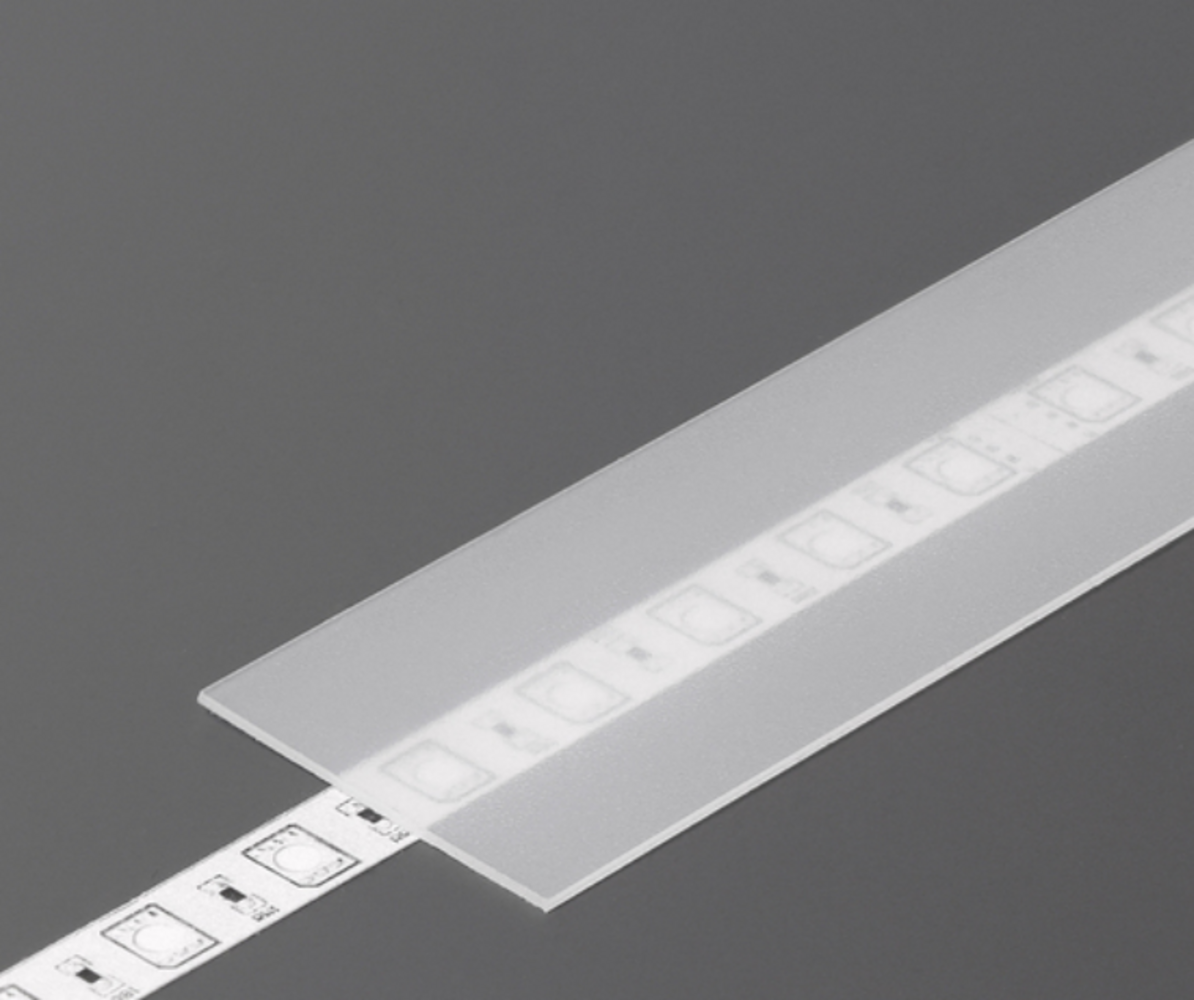 LED line verlichting - Betaalbare Professionele LED Oplossingen LED Afdekkap Difuser - Opaal Wit PC cover - PMMA | 2000MM - Geschikt voor alu profiel - Type VARIO30