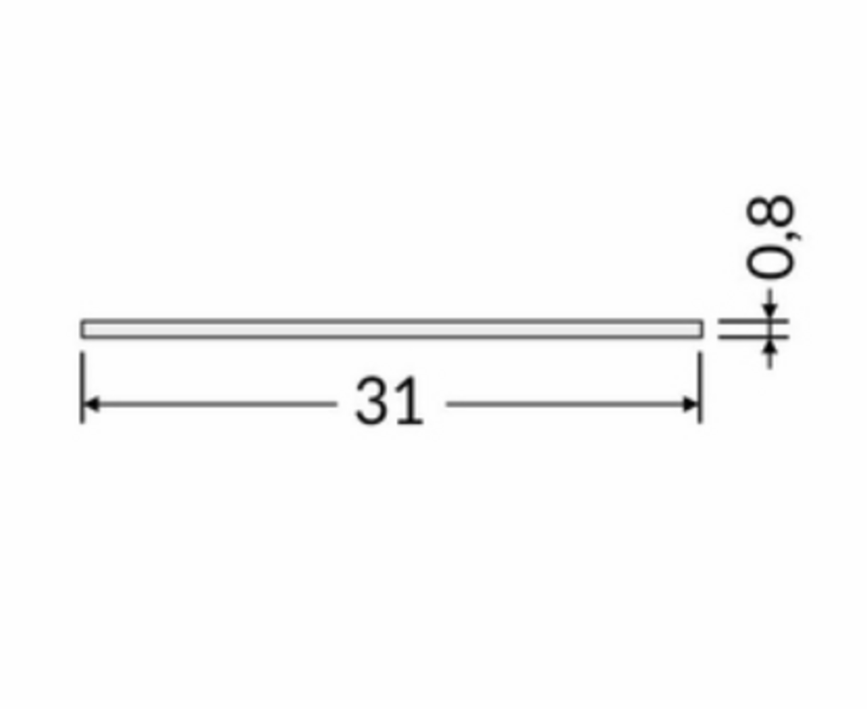 LED Afdekkap Difuser - Opaal Wit PC cover - PMMA | 2000MM - Geschikt voor alu profiel - Type VARIO30