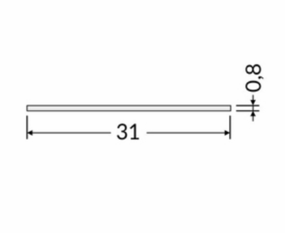 LED Afdekkap Difuser - Opaal Wit PC cover - PMMA | 2000MM - Geschikt voor alu profiel - Type VARIO30
