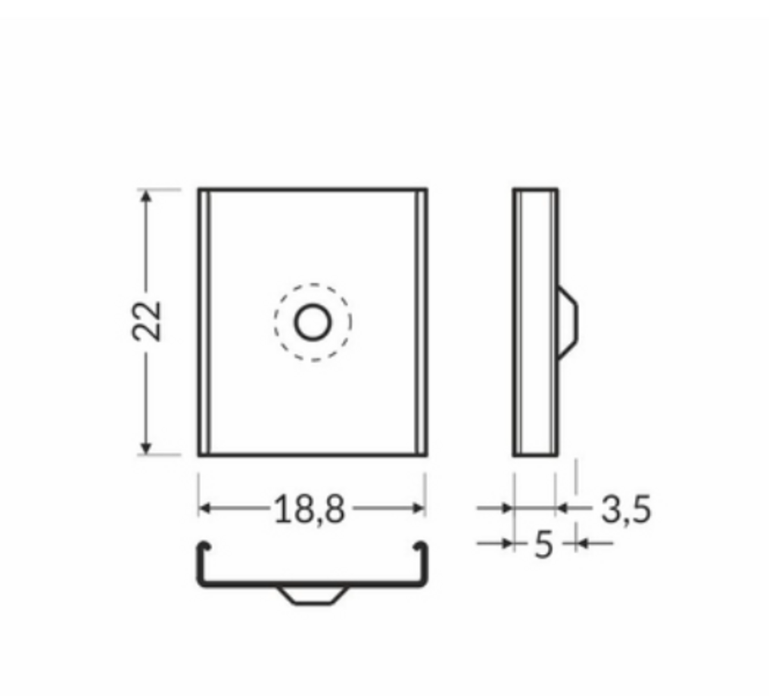 Topmet Profiel PHIL en VARIO Toebehoren | Montage beugel voor basisprofiel Phil en Vario - per 20 stuks Topmet Profiel PHIL en VARIO Toebehoren | Montage beugel voor basisprofiel Phil en Vario - per 20 stuks