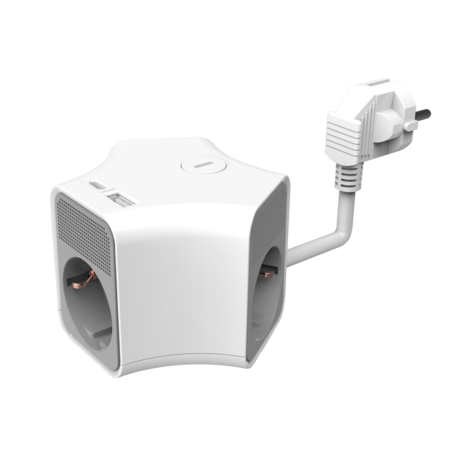 LCB LED Europe Stekkerdoos 3-voudig - 1.4M + USB A + USB C - 16A met aan en uit schakelaar LCB LED Europe Stekkerdoos 3-voudig - 1.4M + USB A + USB C - 16A met aan en uit schakelaar