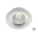Macbright Dimbare LED Downlight IP54 - PLUTO 205MM   Wit - 9.3W 1100Lm- 3000K 830  Warm wit |  TRIAC Dimbaar - Zaagmaat 165MM + Wieland GST18i3