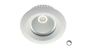 Macbright Dimbare LED Downlight IP54 - PLUTO 205MM   Wit - 9.3W 1100Lm- 3000K 830  Warm wit |  TRIAC Dimbaar - Zaagmaat 165MM + Wieland GST18i3