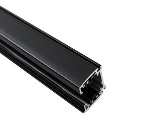 Spectrum voor de installateur 3-Fase DALI Spanningsrail - Mat Zwart | 2 meter - Universeel 3-Phase DALI-2 / 1-10v Track