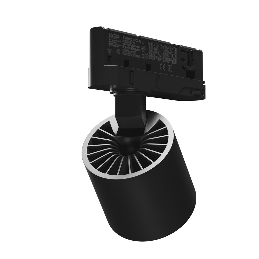 Spectrum voor de installateur: Betaalbare kwaliteit en veelzijdige LED-oplossingen DALI Dimbare LED 3F Railspot - Artemida Mini - 6-20W 600-1700Lm Multi Lumen Switch - 3000K 930 Warm Wit | Zwart - 3-Fase Universeel