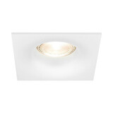 LCB LED-inbouwspot wit vierkant 84mm zaagmaat 68mm- voor 1 GU10 LED-spot - excl. LED-spot