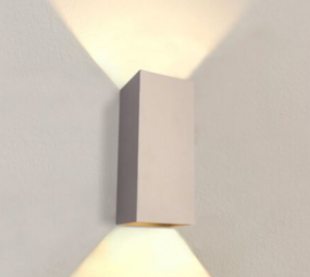 LCB LED Europe  LED Wandlamp Champagne - DANTE2 XL 240MM -  Up and Down 2-Lichts  |  IP20 - 2x GU10 fitting - excl. lichtbron 240x100MM