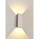 LCB LED Europe  LED Wandlamp Champagne - DANTE2 XL 240MM -  Up and Down 2-Lichts  |  IP20 - 2x GU10 fitting - excl. lichtbron 240x100MM