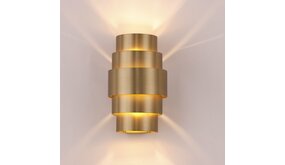 Artdelight Dimbare LED Wandlamp Up down - ROLLS  Brons  | G9 Fitting - 2 Lichts - 13x13x22cm