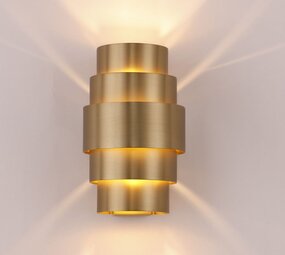 Artdelight Dimbare LED Wandlamp Up down - ROLLS  Brons  | G9 Fitting - 2 Lichts - 13x13x22cm