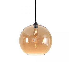Artdelight LED Hanglamp Pendel E27 - Marino Amber - 1-Lichts - 25x23cm | E27 Fitting - HL MARINO-25 AM