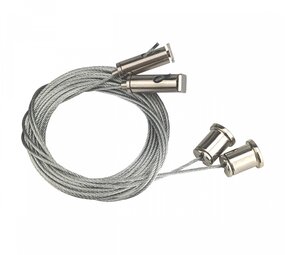 Spectrum voor de installateur Pendel armatuur Allday Toebehoren | 3 Meter Staaldraad - Pendelset 2 stuks - Ophang plafond montage