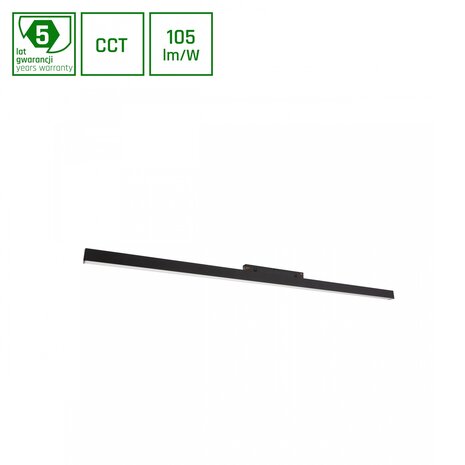 Spectrum voor de installateur: Betaalbare kwaliteit en veelzijdige LED-oplossingen 48V Magnetische railverlichting LED Strip Zwart - 18W 1900Lm - Tunable White 2700-6500K | Zigbee 3.0 Shift systeem  | 60CM clickbare LED module