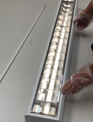 LCB LED Europe  DALI LED T8 - T5  Relighting Module 115CM – 27W  4350Lm – 4000K 840 Koel Wit  | 60D - 34VDC - DALI-2 Dimbaar - Vervangt 36-28W