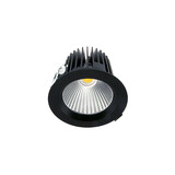Macbright LED Downlight Mini IP44 -  110MM SUN-1 Zwart - 9.2W  1100Lm - 3000K 830 Warm Wit  |  Zaagmaat 94MM + Wieland GST18i3