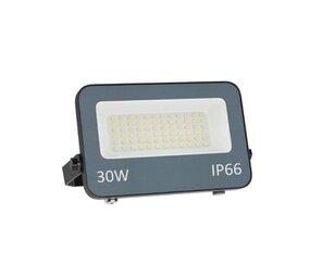 LCB LED Europe  LED Breedstraler IP66  - Zwart -  Schijnwerper 30W 3000Lm - 3CCT 3000K-4000K-6000K | 3 jaar garantie - 1 meter aansluitkabel