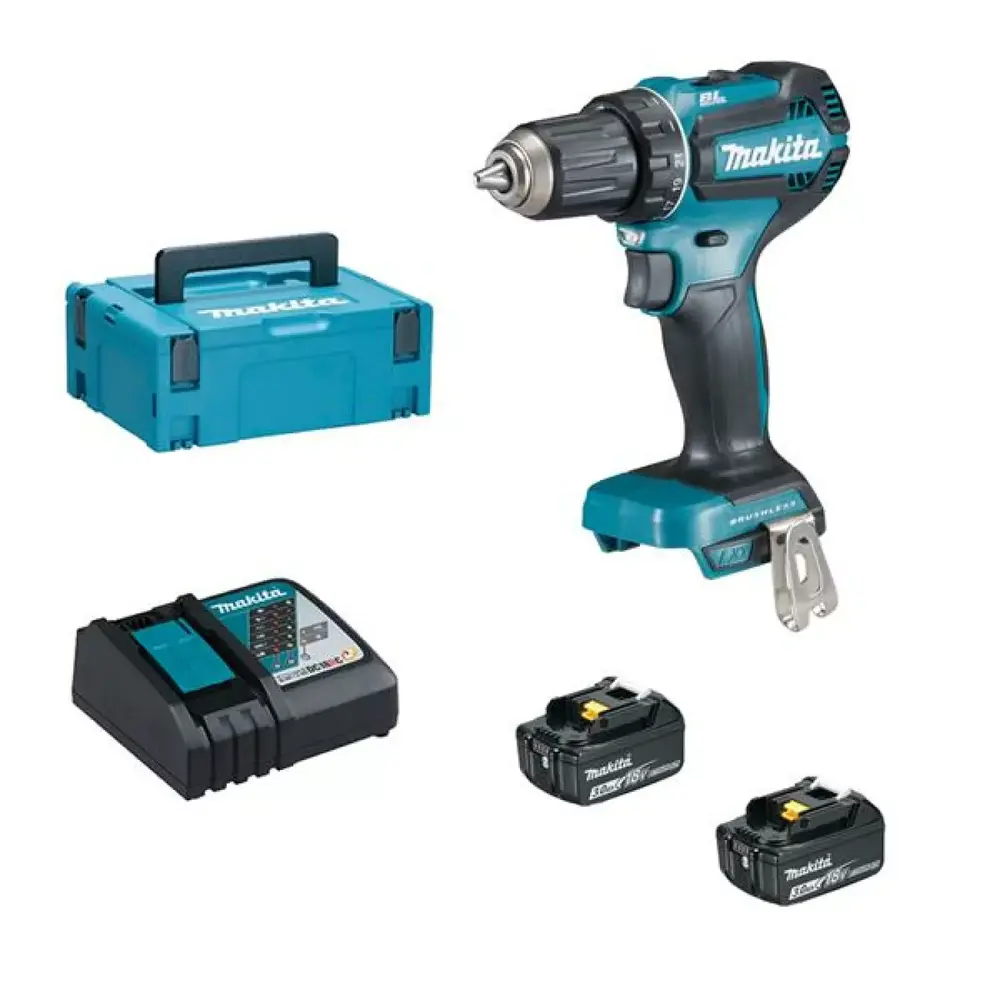 Makita DDF485RFJ 18V Li-Ion accu boor-/schroefmachine set (2x 3.0Ah) in Mbox