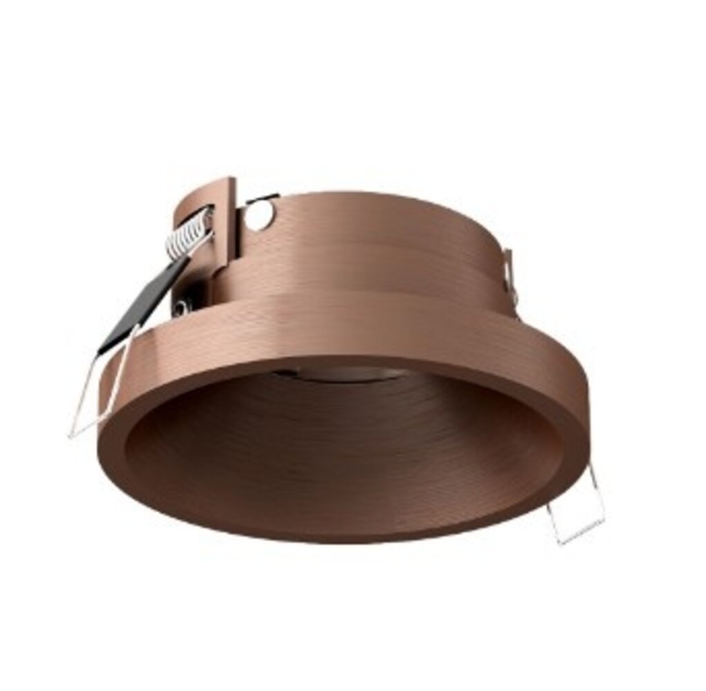 Artdelight Inbouwspot armatuur IP20 - Rond Malmo 85MM - Donker Brons - Verzonken 1-Lichts | GU10 Fitting - Zaagmaat 75MM
