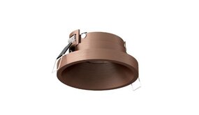 Artdelight Inbouwspot armatuur IP20 - Rond Malmo 85MM - Donker Brons - Verzonken 1-Lichts | GU10 Fitting - Zaagmaat 75MM
