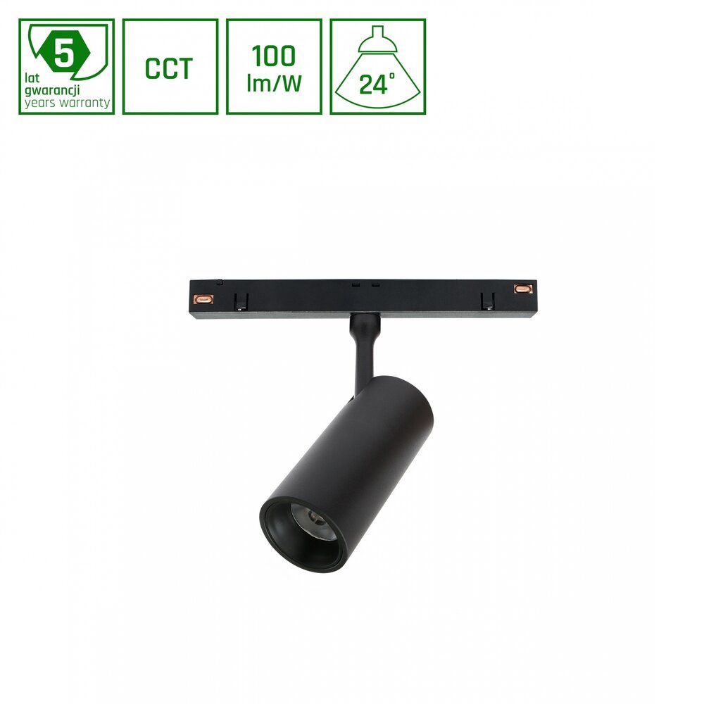 Spectrum voor de installateur Spectrum LED Railspot 10W CCT Zwart