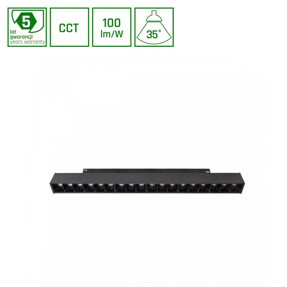 Spectrum voor de installateur Spectrum LED Railspot 30W CCT Zwart