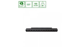 Spectrum voor de installateur Spectrum LED Railspot 30W CCT Zwart