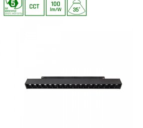 Spectrum voor de installateur Spectrum LED Railspot 30W CCT Zwart