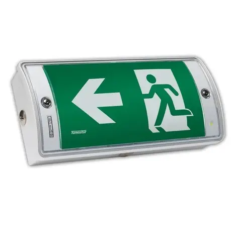 Famostar LED Noodverlichting Armatuur IP65 - WPA-1 PRO - 1.3W - 5000K Koel Wit | IK10 - 25Meter - Zelf test - NiMH - Decentraal - Type Wand Opbouw