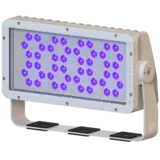 LCB LED Europe  LED Wasstraat Gevelverlichting IP67 - Floodlight Beam Square Multi Color RGBW - 120W | IK08 - 48V - 60D - 5 jaar garantie