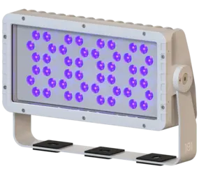 LCB LED Europe  LED Wasstraat Gevelverlichting IP67 - Floodlight Beam Square Multi Color RGBW - 120W | IK08 - 48V - 60D - 5 jaar garantie