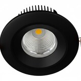 Macbright LED Downlight PLUTO 238 Zwart 19.2W 900-2300lm 3000K IP54 Wieland GST18-3 - 5 Jaar Garantie