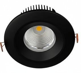 Macbright LED Downlight PLUTO 238 Zwart 19.2W 900-2300lm 3000K IP54 Wieland GST18-3 - 5 Jaar Garantie
