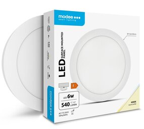 Modee Lighting LED Plafondlamp IP20 -  116MM - 6W 540Lm - 4000K 840 Koel Wit | vervangt 60W