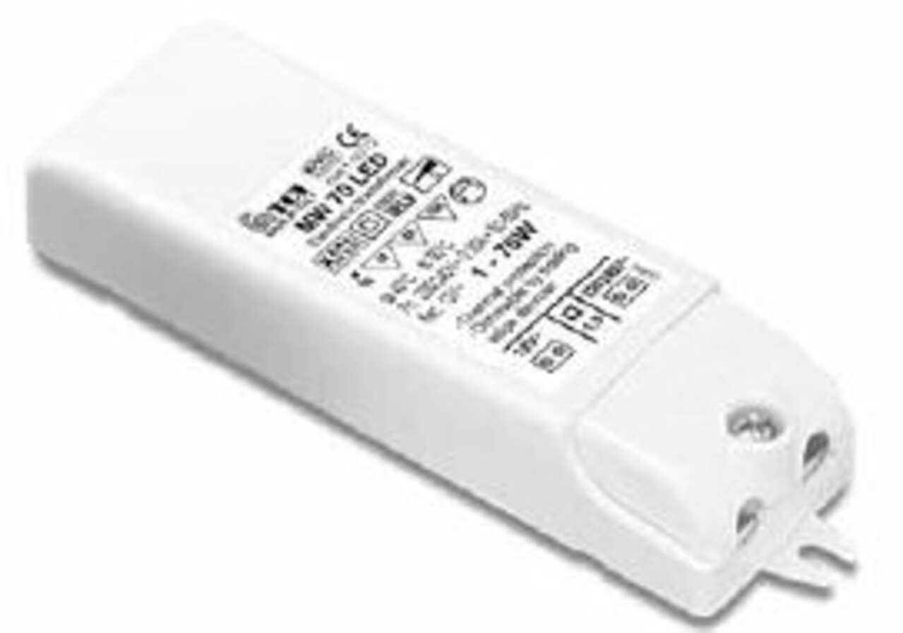 LED Driver Dimbaar - 12V Voedingsadapter - 2.5-70W  | TRIAC DIM - TCI EL-TRAFO MW 70 LED DIMM - 119772