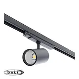 LCB LED Europe  Dimbare DALI LED 3-Fase Railspot - Zwart - 30-10W 2250-850Lm - CCT 2700-4000K 927-940 | DALI2 DIM - Multi Color en Lumen Switch