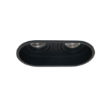 Artdelight Inbouwspot armatuur Rex Zwart 2-Lichts | GU10 fitting - Kantelbaar 30° - Draaibaar 360°