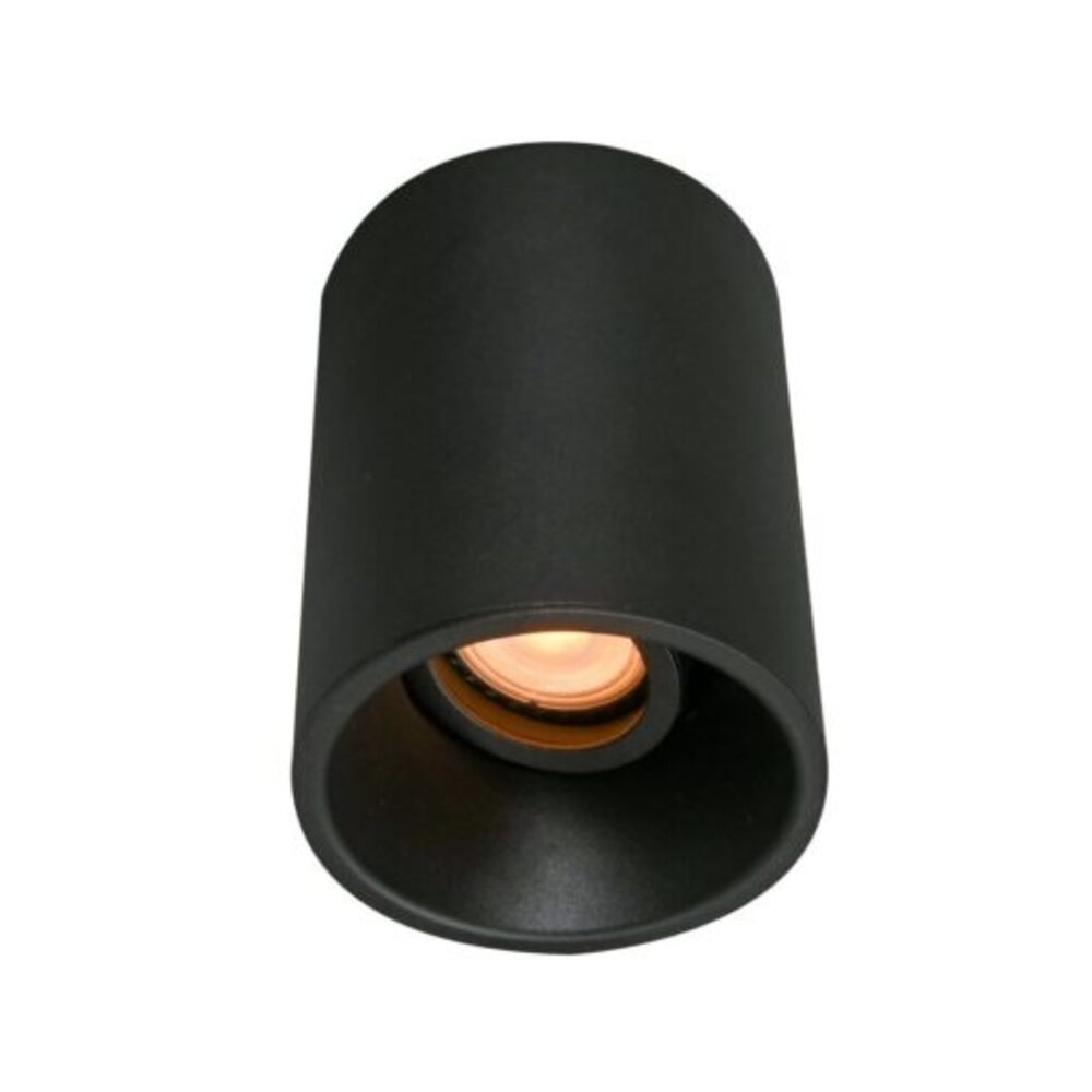 Opbouwspot MORENO Zwart GU10 1-lichts rond Ø96mm
