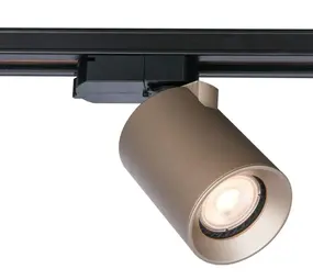 Artdelight LED 3F Railspot 130MM - Champagne Megano Mini - GU10 Fitting |  70MM breed  - Incl. Honinggraat - 3-Phase Universeel  230V