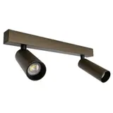 KS VERLICHTING LED Plafondspot VIGO - Donker Brons - GU10 Fitting - 2-Lichts | 5 jaar garantie KS VERLICHTING LED Plafondspot VIGO - Donker Brons - GU10 Fitting - 2-Lichts | 5 jaar garantie