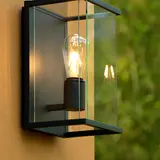 Lucide CLAIRE - Wandlamp Binnen/Buiten - 1xE27 - IP54 - Antraciet