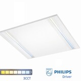 Spectrum voor de installateur LED Paneel - Louvre Wit - 40W 4630Lm - 3CCT 830-840-860   3000-6000K | 60x60cm -  UGR16 Verzonken - Philips driver - 5 jaar garantie