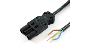 Wieland GST18i3 Aansluitsnoer | 1,5mm² | 1 Meter | Zwart